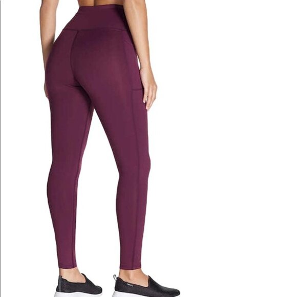 Maroon Skechers High Waist Leggings Size Medium - Picture 3 of 9